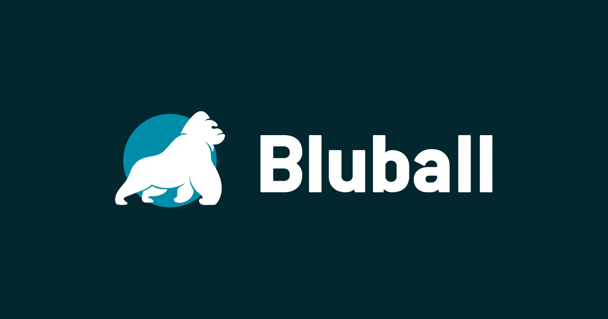 Bluball Logo Dark Background